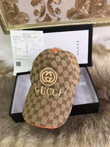 Mũ gucci nam nữ viền cam đẹp