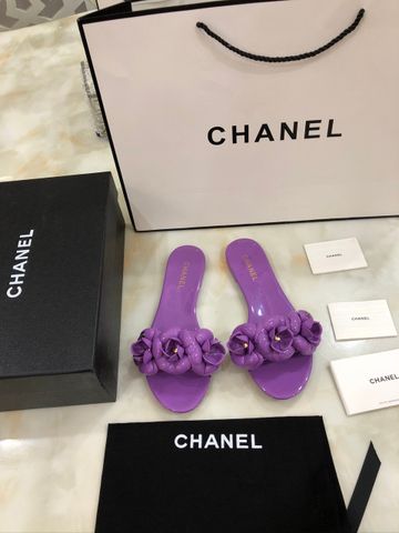 Dép nữ CHANEL* quai hoa trà đẹp lên chân rất xinh