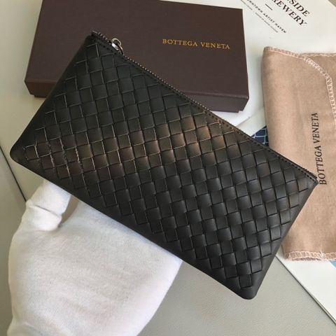 Ví nam nữ Bottega VENETA da đan dáng dài đẹp cao cấp 20cm