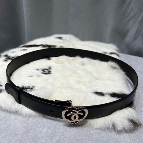 Belt nữ chanel* bản 3cm mặt logo lồng trái tim đẹp sang