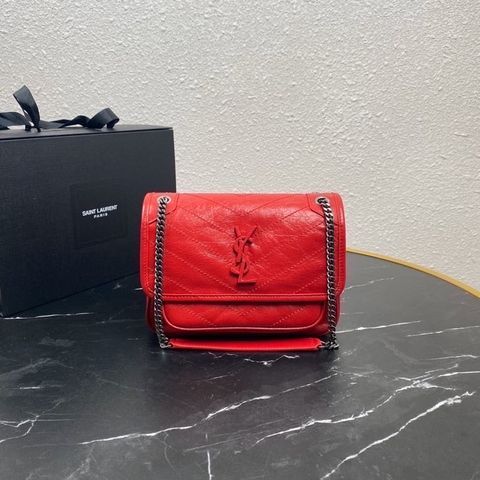 Túi xách nữ ysl da nhăn đẹp size 22cm nhiều màu