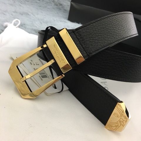 Belt nam nữ VERSACE nẹp vàng và bạc đẹp cao cấp bản 3,5cm