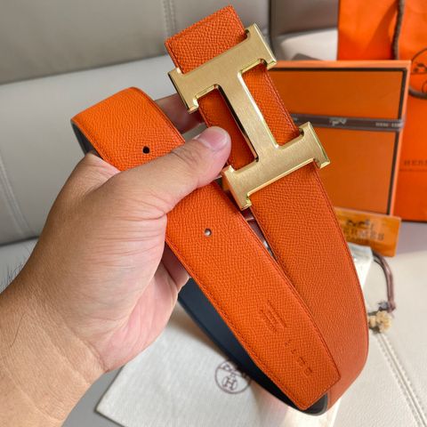 Belt nam HERMES* nhiều màu đẹp Dây da sử dụng được cả hai mặt đẹp và tiện lợi