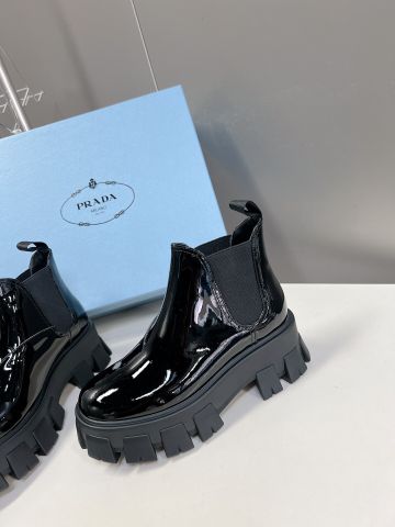 Giày nữ cao cổ PRADA* cao 6cm đẹp VIP 1:1