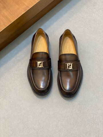 Giày nam Loafer FENDI* da bò lỳ nhập khẩu đẹp lịch lãm VIP 1:1