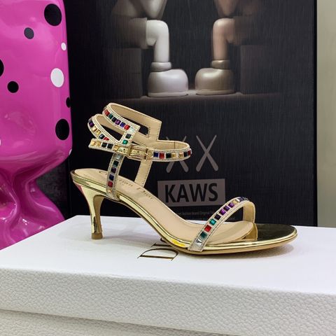 Sandal cao gót Dior* cao 6,5cm 7,5cm 8,5cm quai đá màu đẹp sang SIÊU CẤP