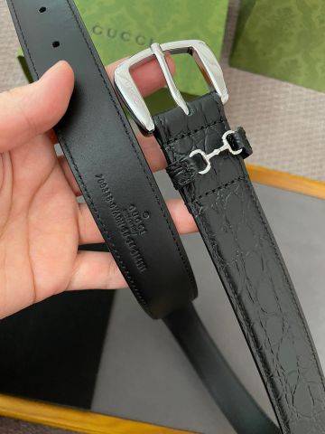 Belt nam nữ GUCCI* da vân kiểu đẹp bản nhỏ 3.0cm