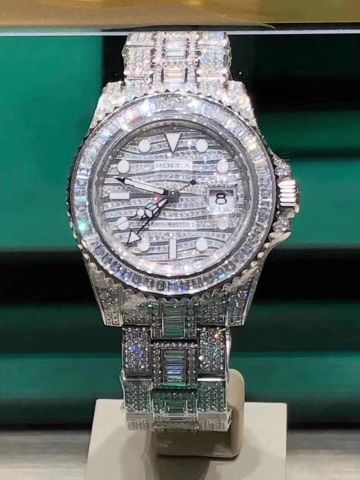 Đồng hồ nam rolex dây kim loại mạ bạch kim