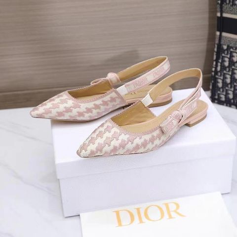 Giày bệt Dior* hoạ tiết ziczac chất vải lót da bê đẹp SIÊU CẤP