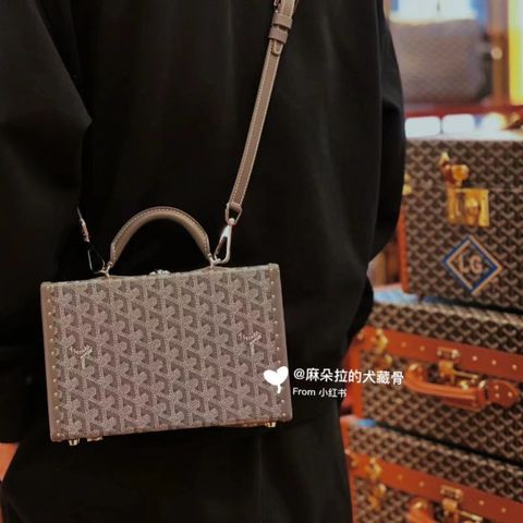 Túi hộp Goyard* hoạ tiết logo đẹp SIÊU CẤP