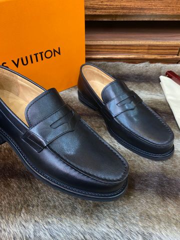 Giày nam Loafer LV* da bò nhập khẩu kiểu đơn giản đẹp lịch lãm VIP 1:1