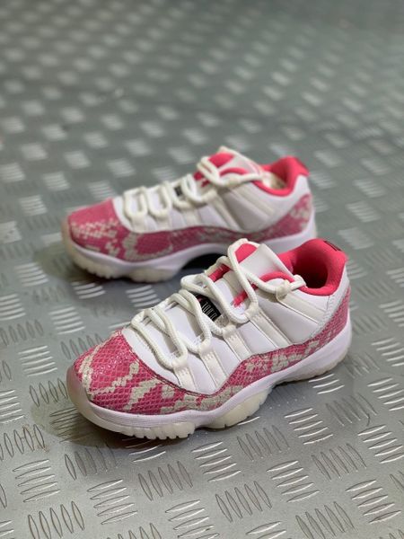 Pink Snakeskin Floral Jordans 11 Nike Air Jordan 11 XI Retro Low
