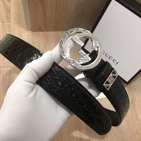 Belt nam gucci nạm đá 3,8cm