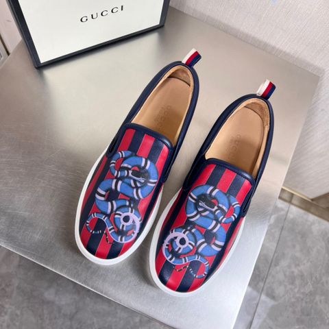 Giày slip on nam GUCCI* SIÊU CẤP hoạ tiết rắn kẻ đẹp độc