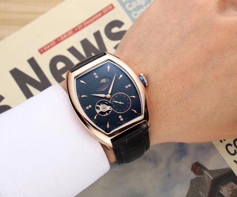 Đồng hồ nam longines lộ cơ dây da case 42mm Super