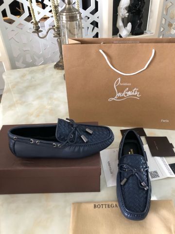 Giày lười BOTTEGA* VENETA* da bò đan chất chuẩn màu xanh này đẹp quá