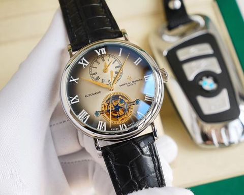 Đồng hồ nam vacheron constantin lộ cơ case 32mm dây kim loại và dây da