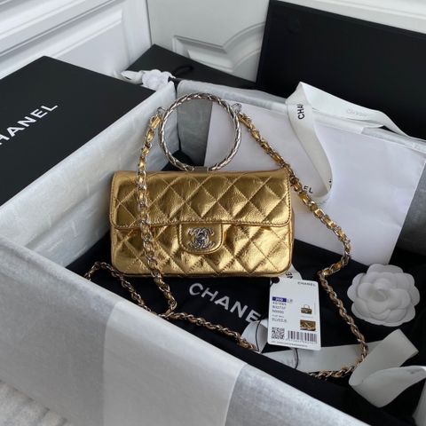 Túi xách nữ CHANEL* da nhăn size nhỏ 18cm SIÊU CẤP