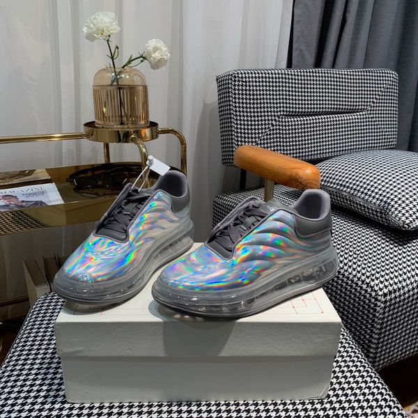 Giày thể thao nam nữ Alexander* McQeen* VIP 1:1 mẫu mới đế trong suốt cao  5cm đẹp