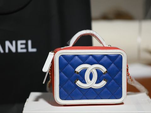 Túi hộp chanel* da hạt phối màu đẹp SIÊU CẤP