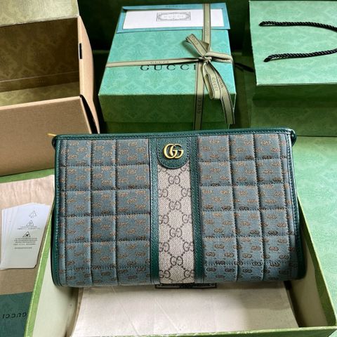 Clutch GUCCI* nam nữ canvas hoạ tiết logo phối màu đẹp mẫu mới VIP 1:1