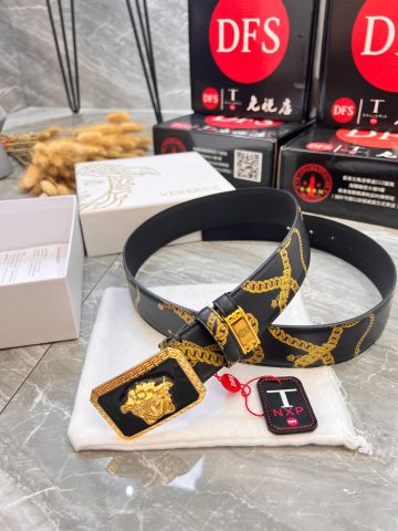 Belt nam VERSACE* dây da bò in hoạ tiết đẹp độc cao cấp