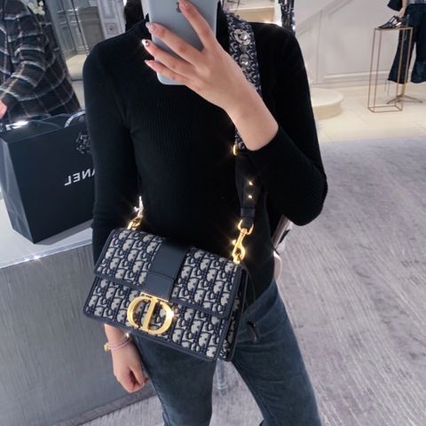 Túi xách nữ Dior montaigne hoạ tiết đẹp cao cấp size 24cm