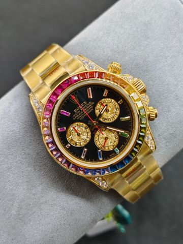 Đồng hồ nam rolex* Bay trên đỉnh cầu vồng --- Đôi mắt bạch kim thật của Rolex Rainbow Daytona,