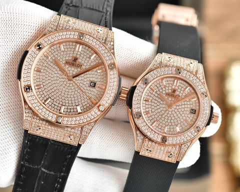 Đồng hồ nam nữ Hublot* mặt nạm kim máy cơ đẹp SIÊU CẤP