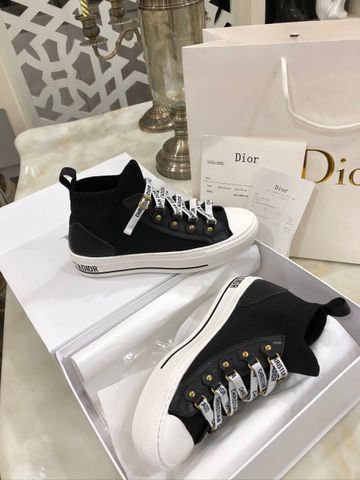 Giày thể thao nữ Dior chất chun dây in chữ đẹp cao cấp