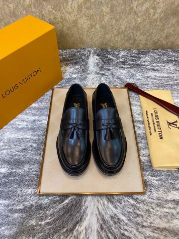 Giày nam Loafer LV* da bê mềm đẹp lịch lãm VIP 1:1 Chất lượng hàng đầu