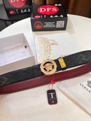 Belt nam VERSACE* dây da bò mặt nạm đá đẹp sang