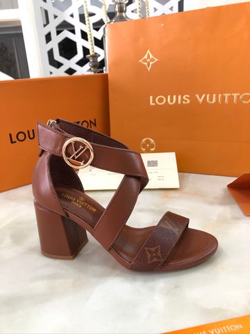 Sandal cao gót LV* da bò phối hoạ tiết Monogram