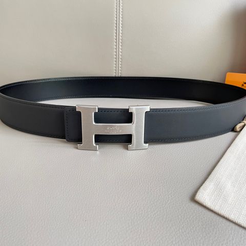 Belt nam HERMES* bản 3,8cm Dây da sử dụng được cả hai mặt đẹp và tiện lợi