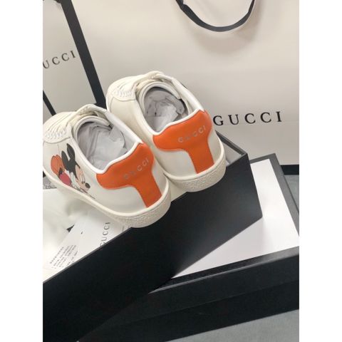 Giày thể thao nam nữ  GUCCI* mickey da bò đẹp cao cấp