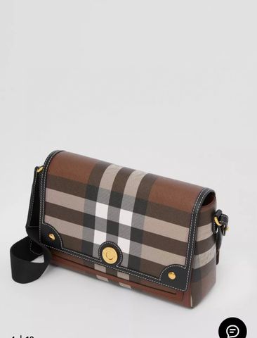 Túi Burberry* nam nữ kẻ nâu đẹp cao cấp