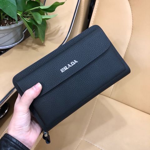 Ví cầm tay nam PRADA 22cm da mềm đẹp cao cấp SUPER FULL BOX