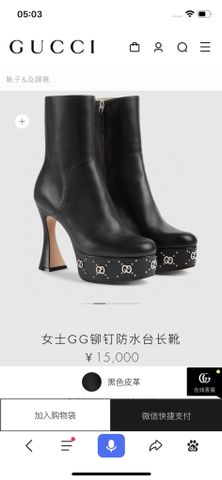 Boot GUCCI* cao 11cm đế trước cao 4,5cm