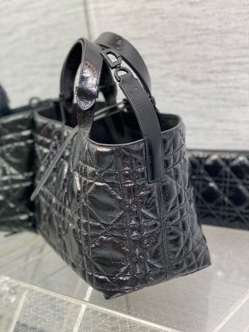 Túi xách nữ Dior* 29cm da nhăn bóng dập caro đẹp sang VIP 1:1