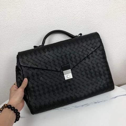 Túi nam BV Bottega* đựng laptop da bê đan mềm xịn kiểu cực đẹp lịch lãm VIP 1:1