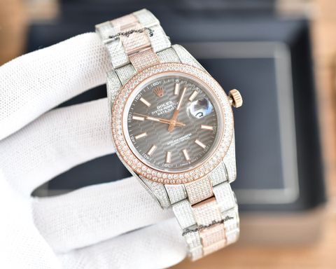 Đồng hồ nam rolex* dây kim loại nạm full kim SIÊU CẤP