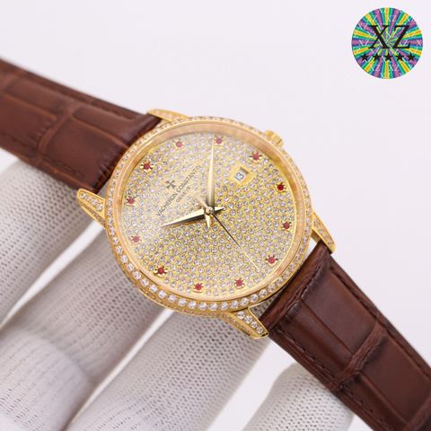 Đồng hồ nam vacheron* constantin* máy cơ dây da mặt nạm full kim cao cấp