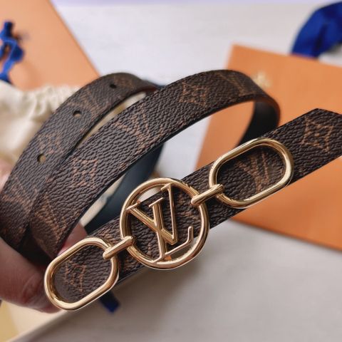 Belt nữ LV* bản 2cm dây hoạ tiết Monogram dùng đc cả hai mặt đẹp sang