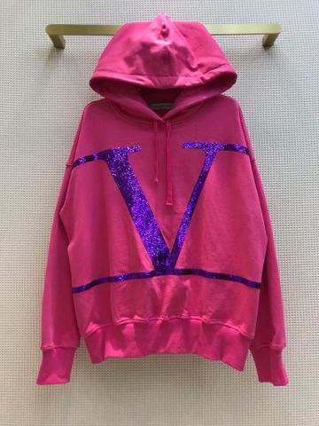 Áo hoodie nữ VALENTINO* in chữ đẹp SIÊU CẤP dáng dài rộng SML