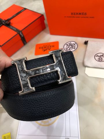 Belt nam HERMES màu xanh đen hàng đẹp