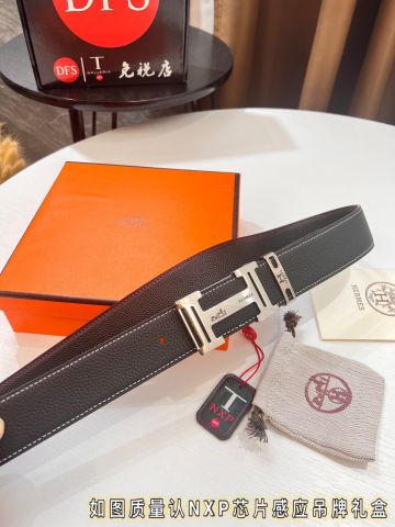 Belt nam Hermes* dây da dùng 2 mặt