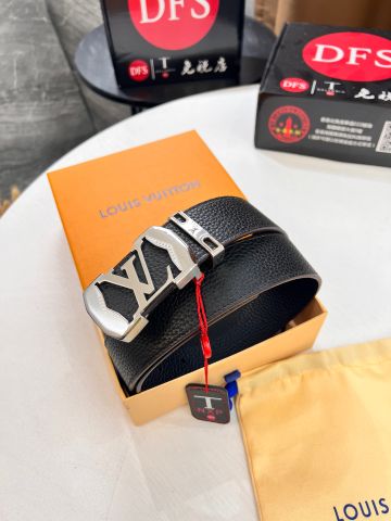 Belt nam LV* bản 3,8cm Dây da sử dụng được cả hai mặt đẹp và tiện lợi