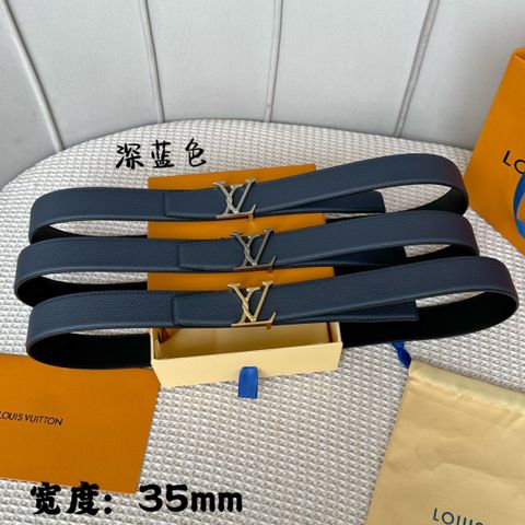 Belt nam nữ LV* bản 3,5cm da bò mềm cao cấp Dây da sử dụng được cả hai mặt đẹp