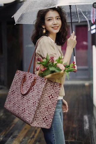 Túi xách nữ LV* onthego SIÊU CẤP hoạ tiết Monogram màu mới đẹp sang