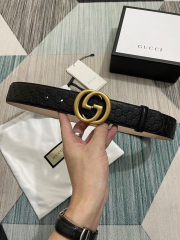 Belt nam GUCCI* dây da bò in nổi hoạ tiết Logo đẹp cao cấp